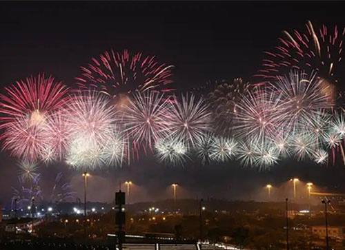 宝鸡焰火晚会